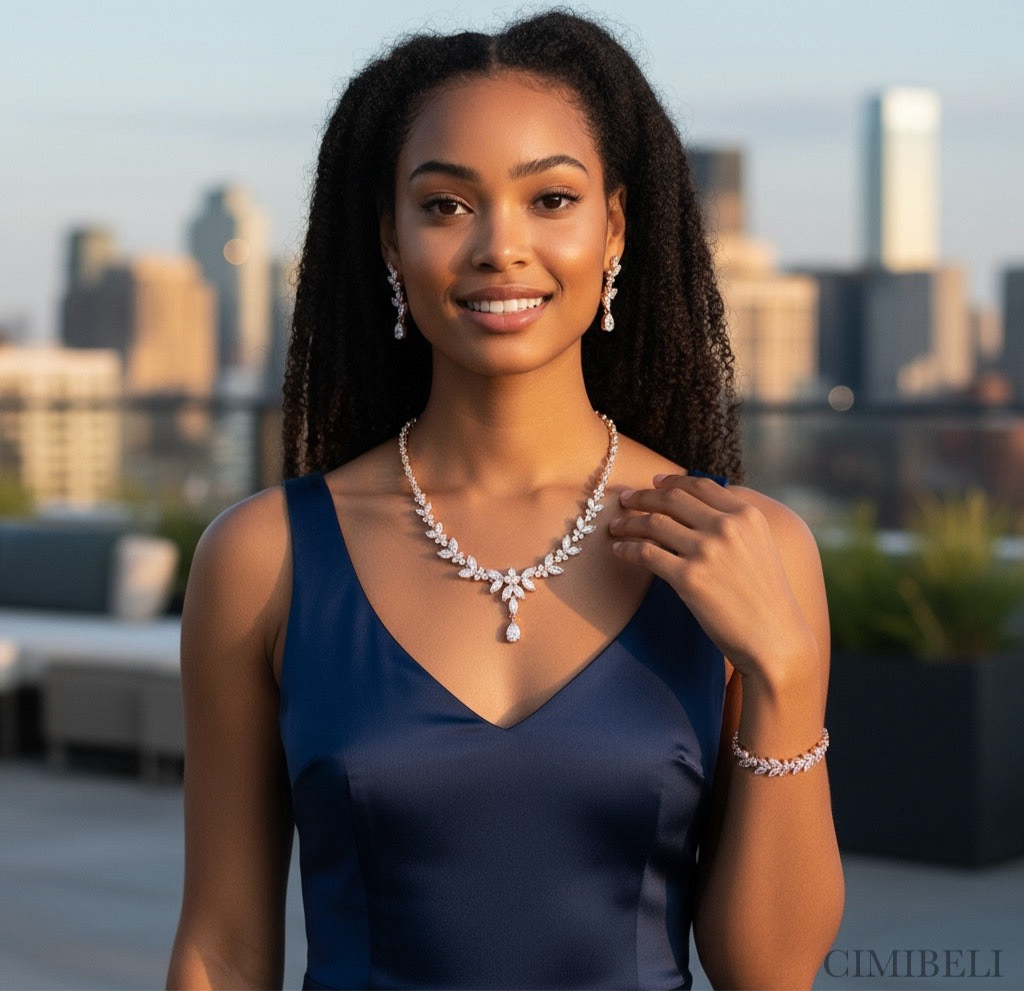 Parure bijoux mariage "Anis"