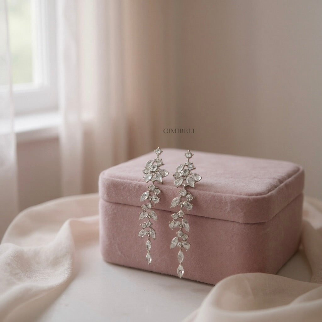 Boucles d’oreilles mariage "Carya"