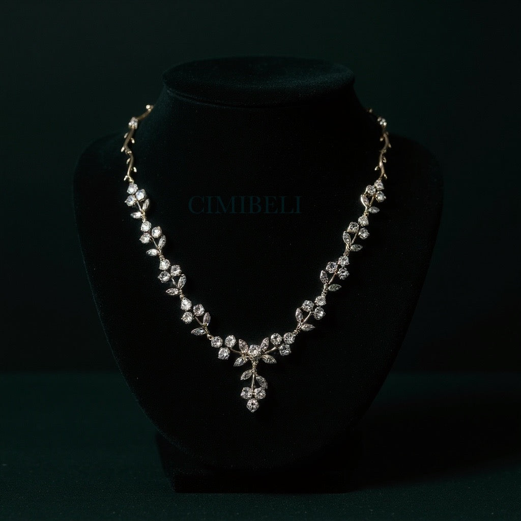 Parure de mariée en cristaux d’Autriche(x3) 'Walnut'