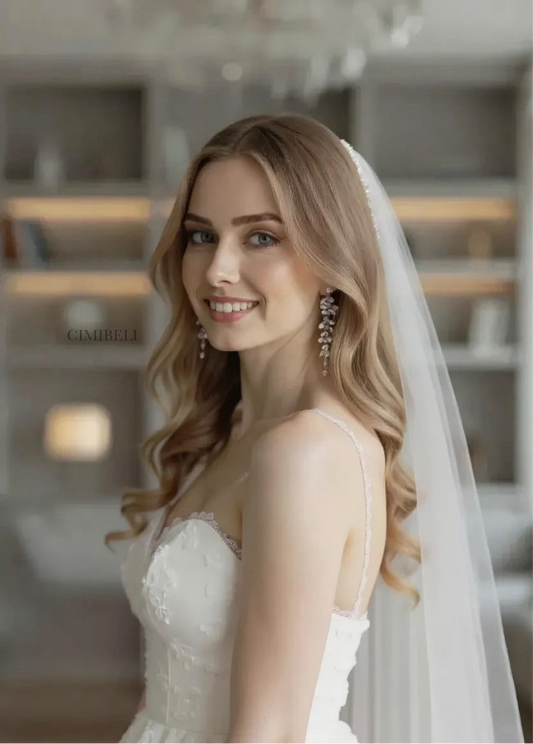 Boucles d’oreilles mariage "Carya"