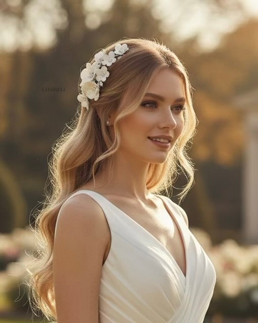 Peigne à cheveux de mariage 'Astrid'