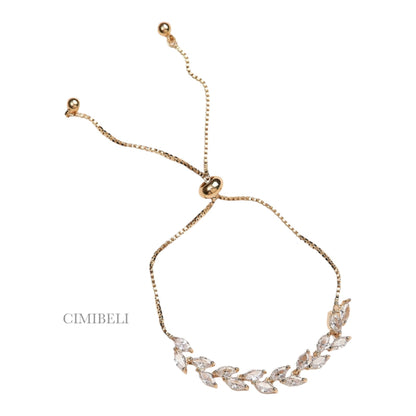 Bracelet mariage ajustable "Basil"