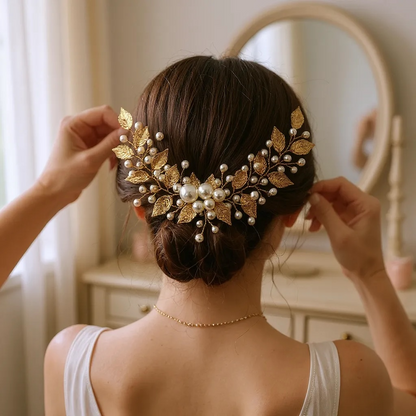 Vigne de cheveux mariage "Chêne"