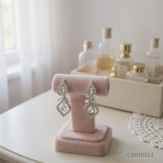 Boucles d’oreilles  "Orchidée"