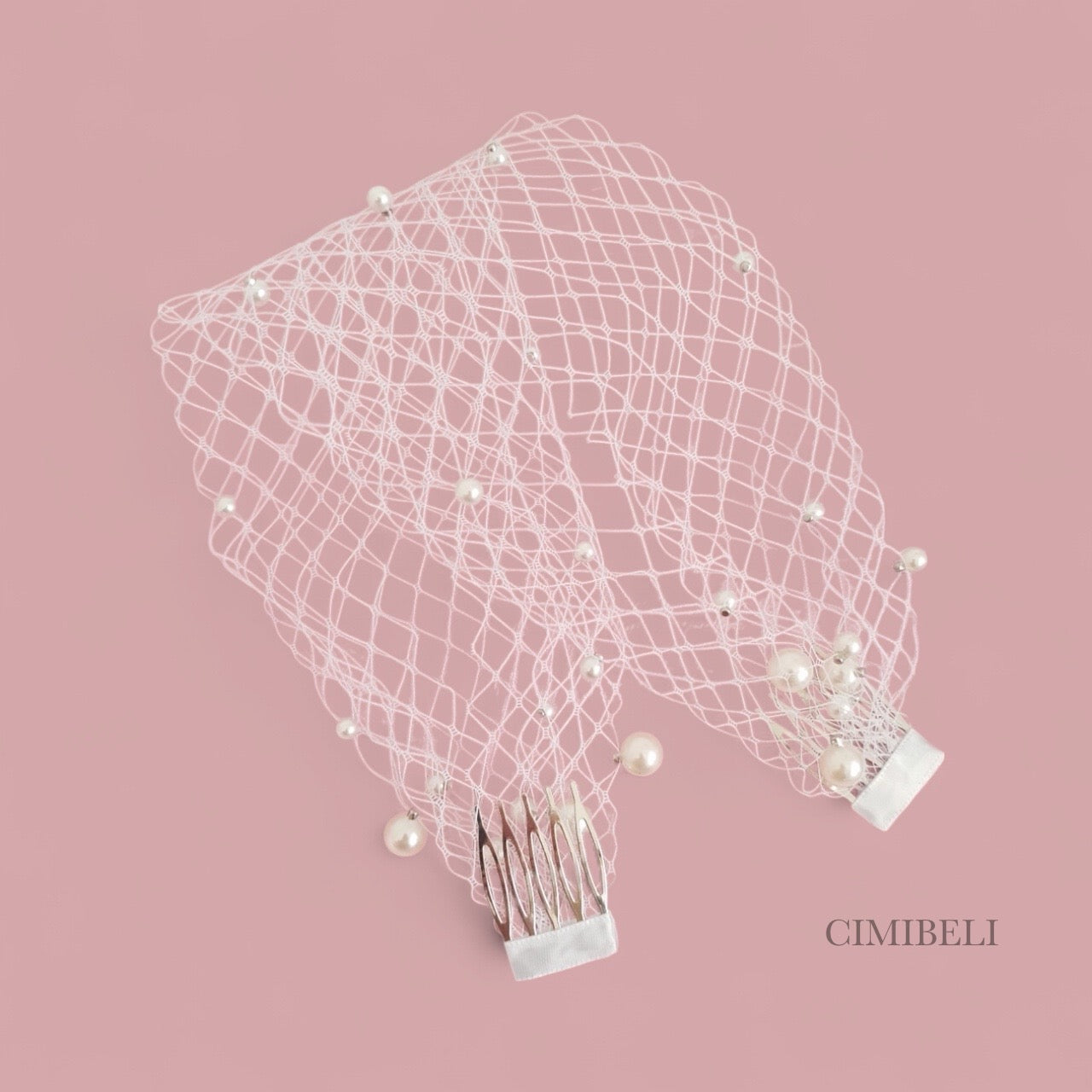Voile de mariée à cage d'oiseau 'Lady'