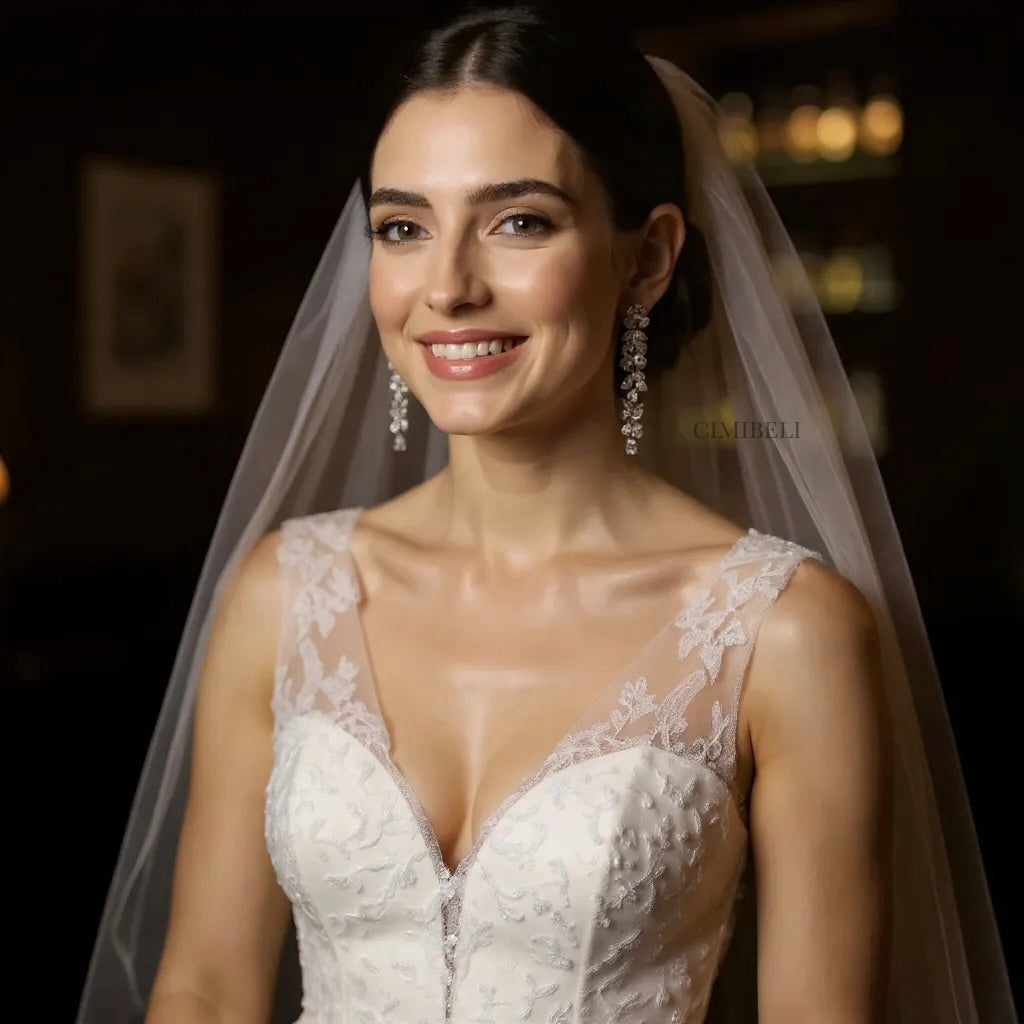 Boucles d’oreilles mariage "Hazel"