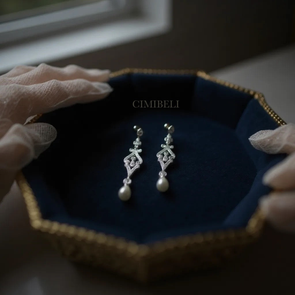 Boucles d’oreilles en perles "Alice"