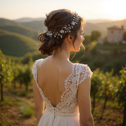 Vigne de cheveux mariage "Lierre"