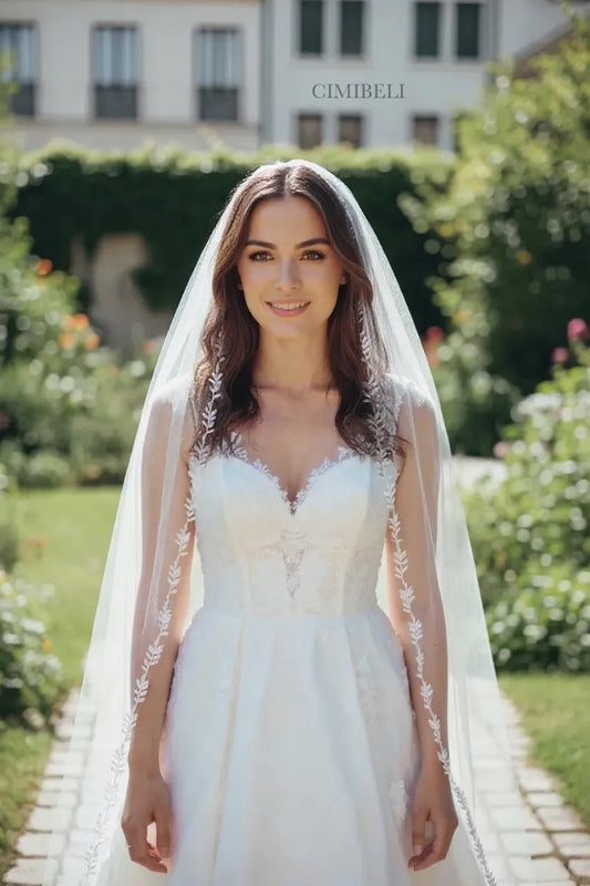 Voile de mariée dantelle 'Odd'