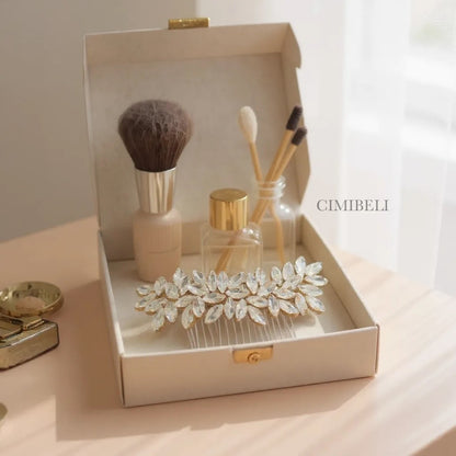 Peigne de cheveux mariage 'Peony'