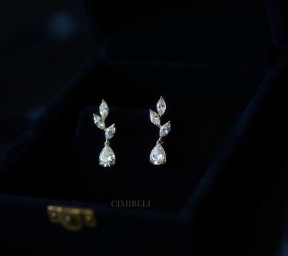 Boucles d’oreilles de mariage romantique "Izar"