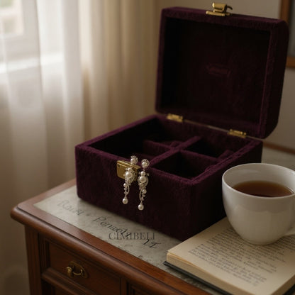 Boucles d’oreilles mariage perles "Cherry"