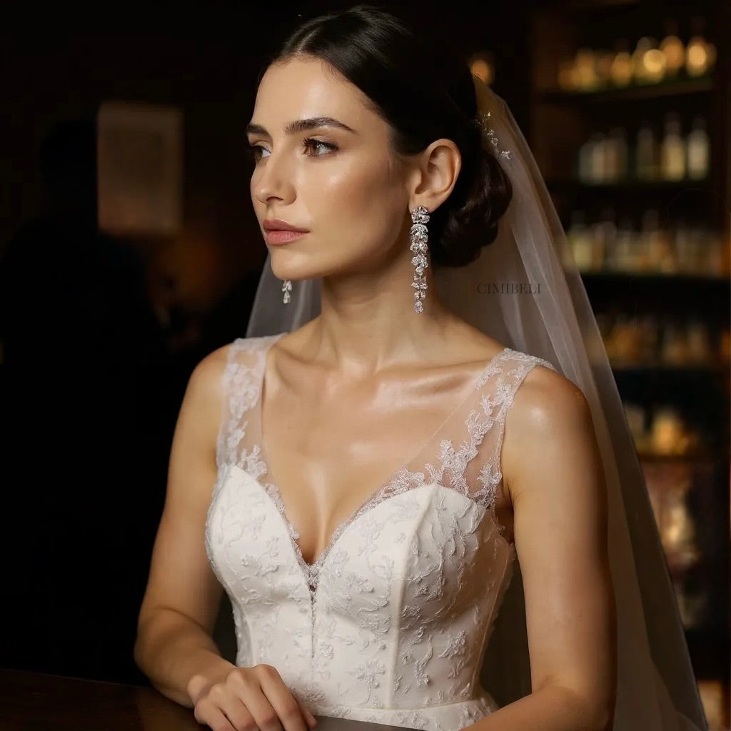 Boucles d’oreilles mariage "Hazel"