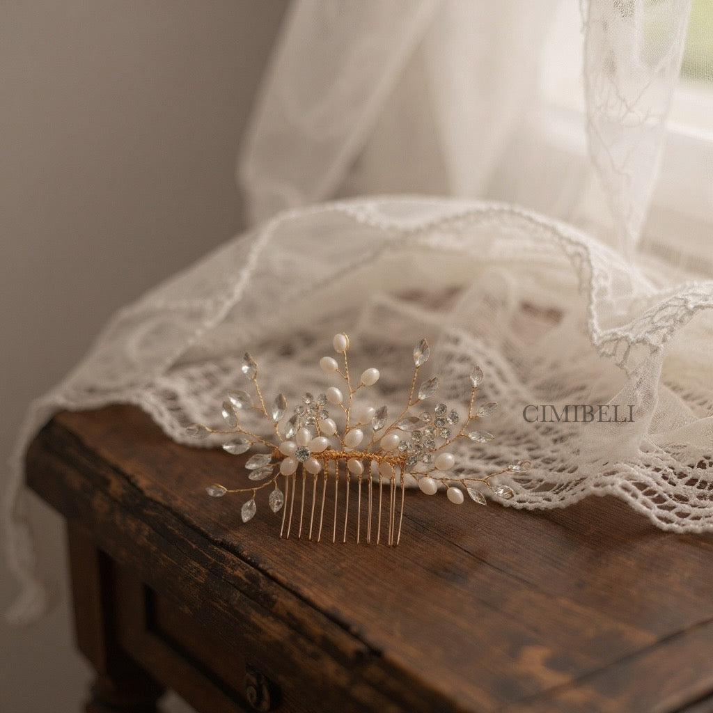 Peigne à cheveux mariée 'Susan'