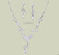 Parure de bijoux 2 pièces mariage "Tulipe"