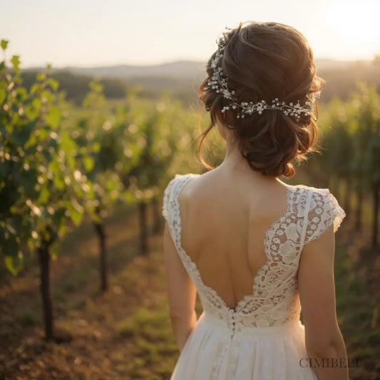 Vigne de cheveux mariage "Lierre"