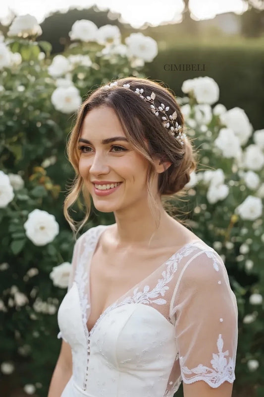 Vigne de cheveux mariage "Olmo"